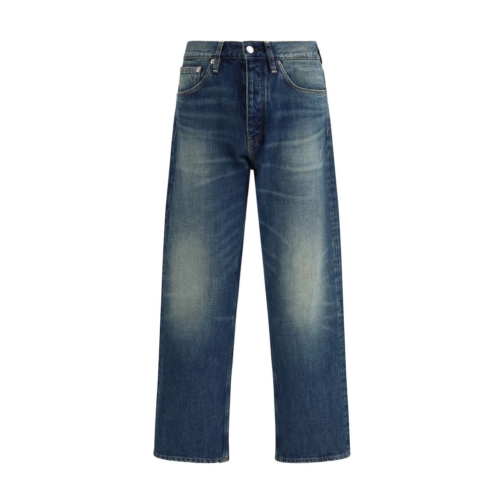Sunflower Blue Cotton Relaxed Fit Jeans | Regal Royce