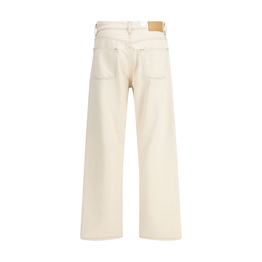 Sunflower Cream Cotton Relaxed Fit Jeans | Regal Royce