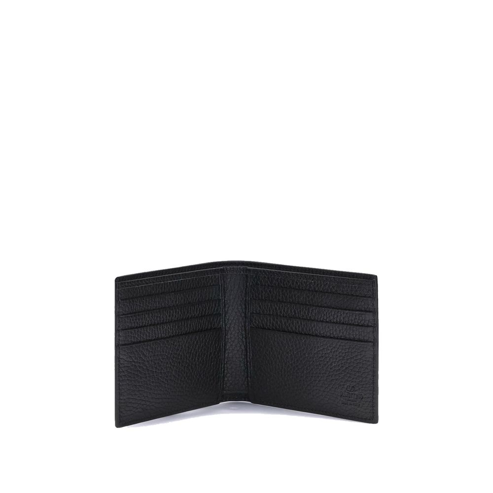 Valentino Garavani Black Leather Wallet | Regal Royce