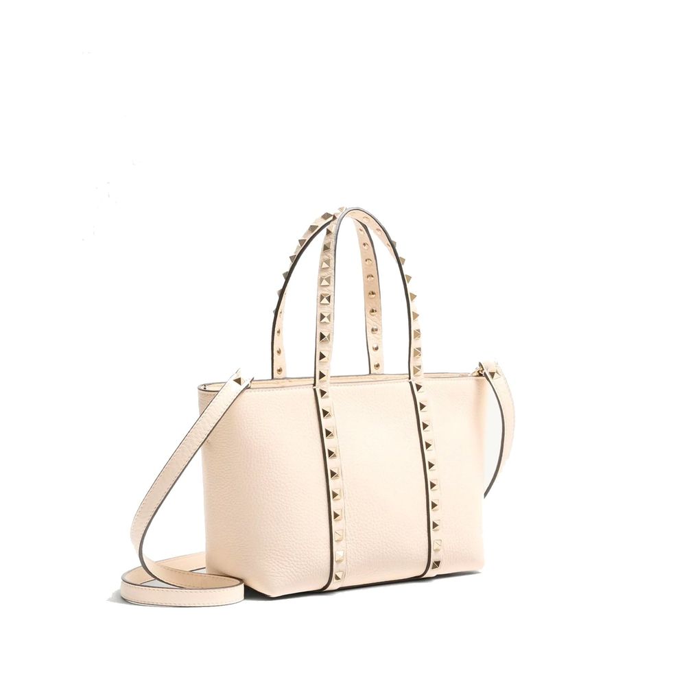 Valentino Garavani Beige Calfskin Tote Bag | Regal Royce