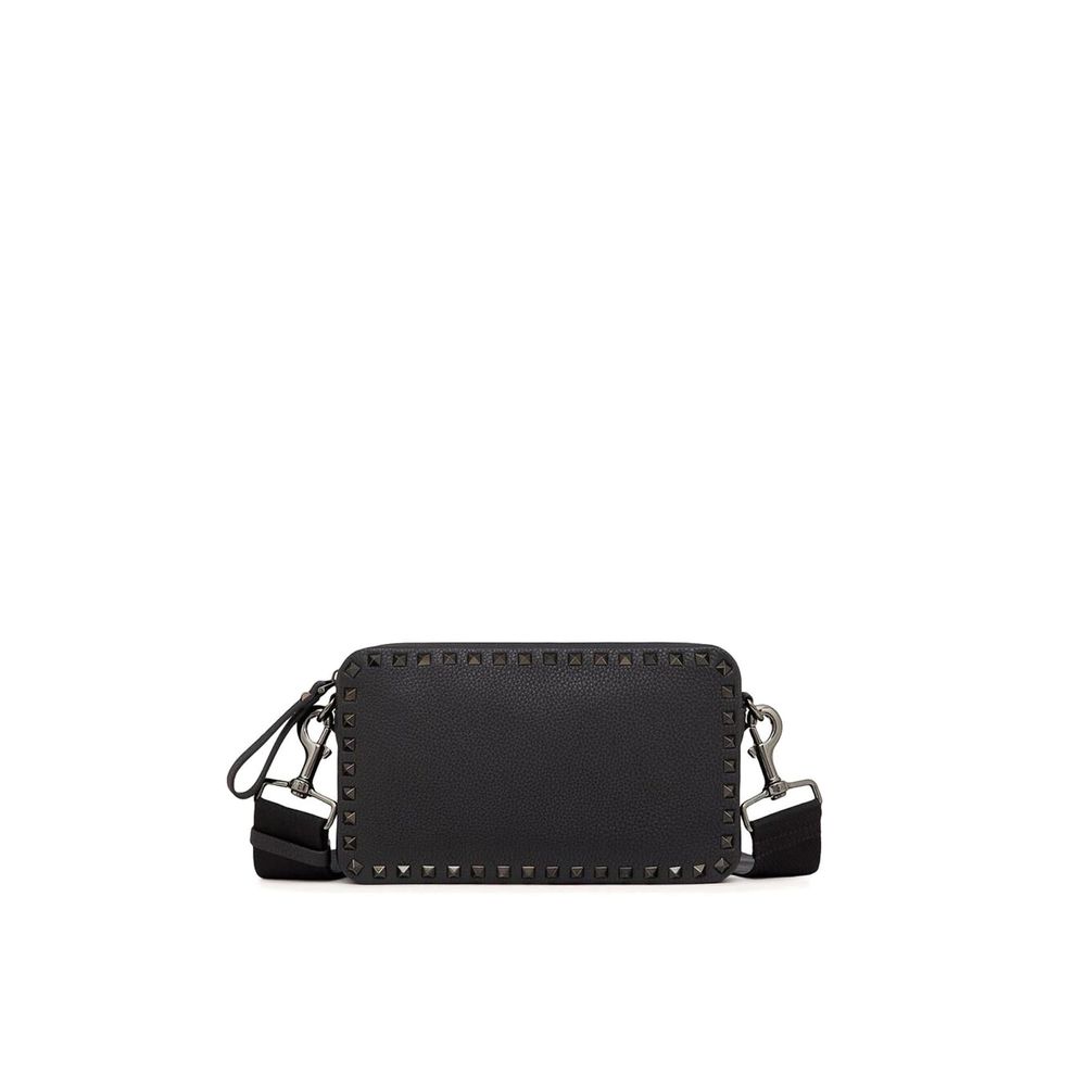 Valentino Garavani Black Calfskin Shoulder Bag | Regal Royce