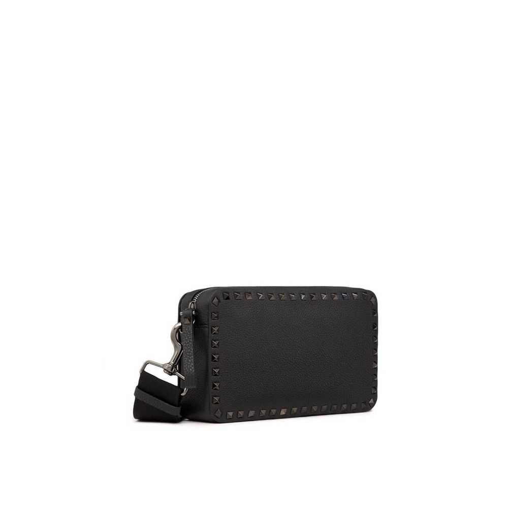 Valentino Garavani Black Calfskin Shoulder Bag | Regal Royce