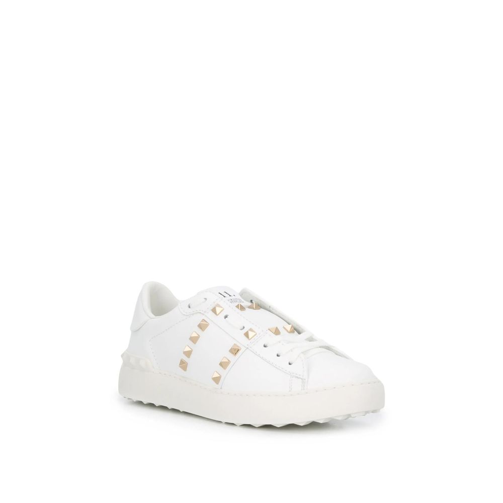 Valentino Garavani White Leather Low Top Sneakers | Regal Royce