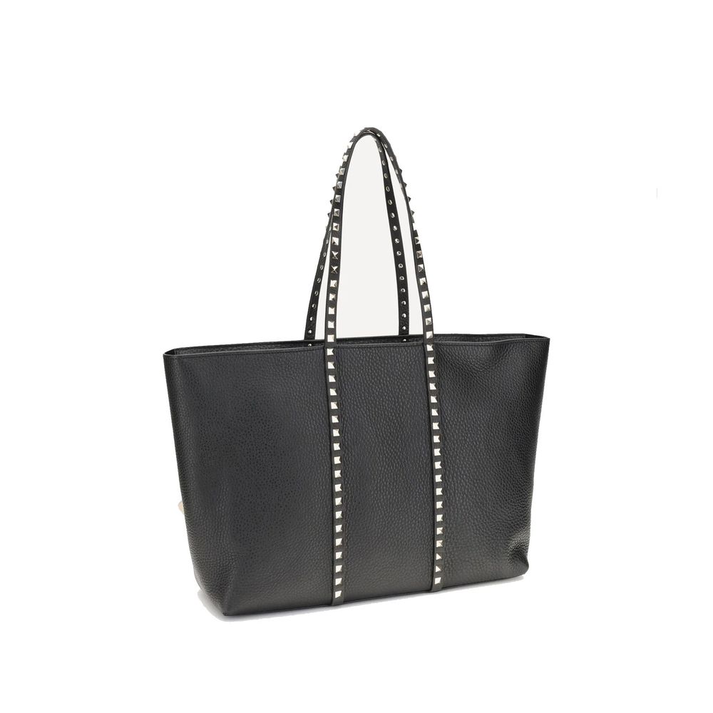 Valentino Garavani Black Calfskin Tote Bag | Regal Royce