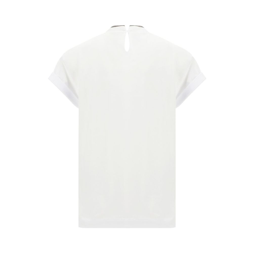 Brunello Cucinelli White Elastane T-Shirt | Regal Royce