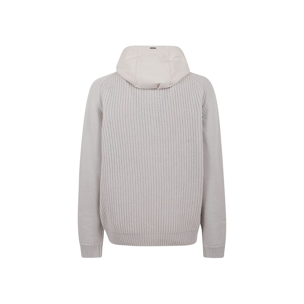 Herno Gray Wool Sweatshirt | Regal Royce