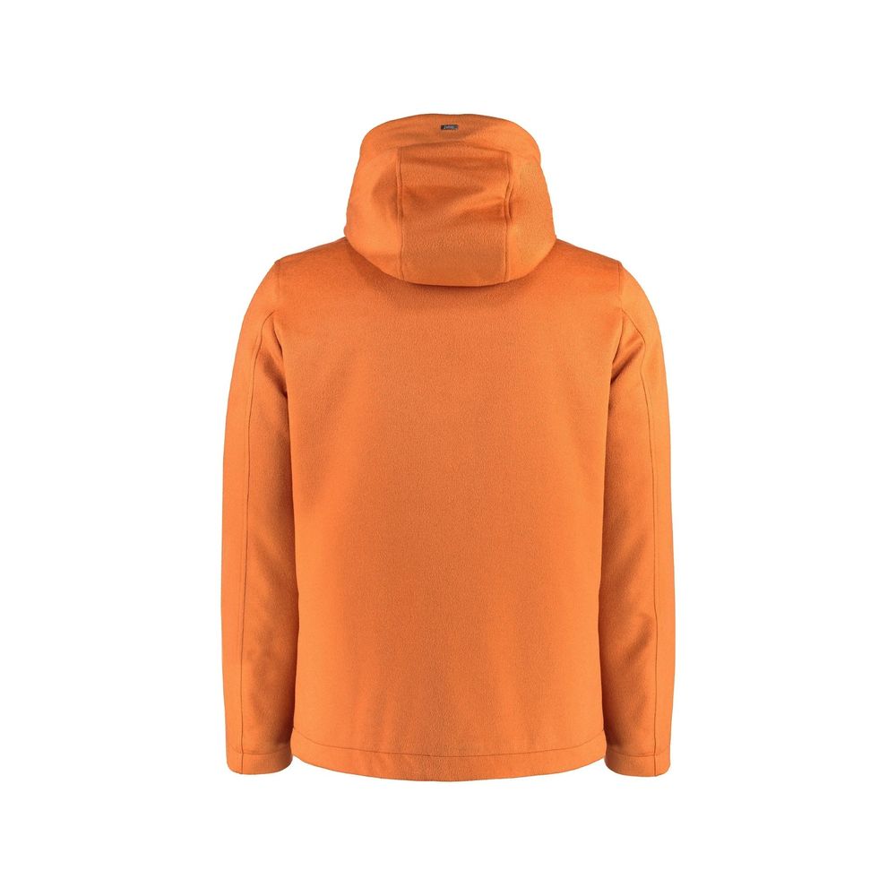 Herno Orange Cashmere Full-Length Jacket | Regal Royce