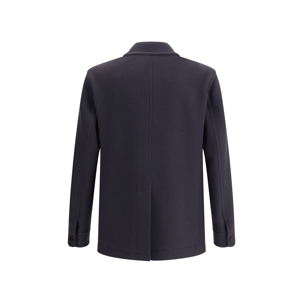Tom Ford Blue Fleece Wool Coat | Regal Royce