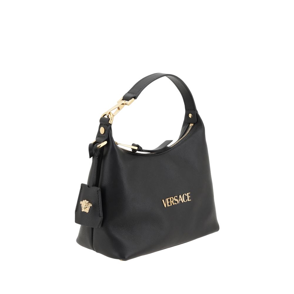 Versace Black Calf Leather Bos Taurus Handbag | Regal Royce