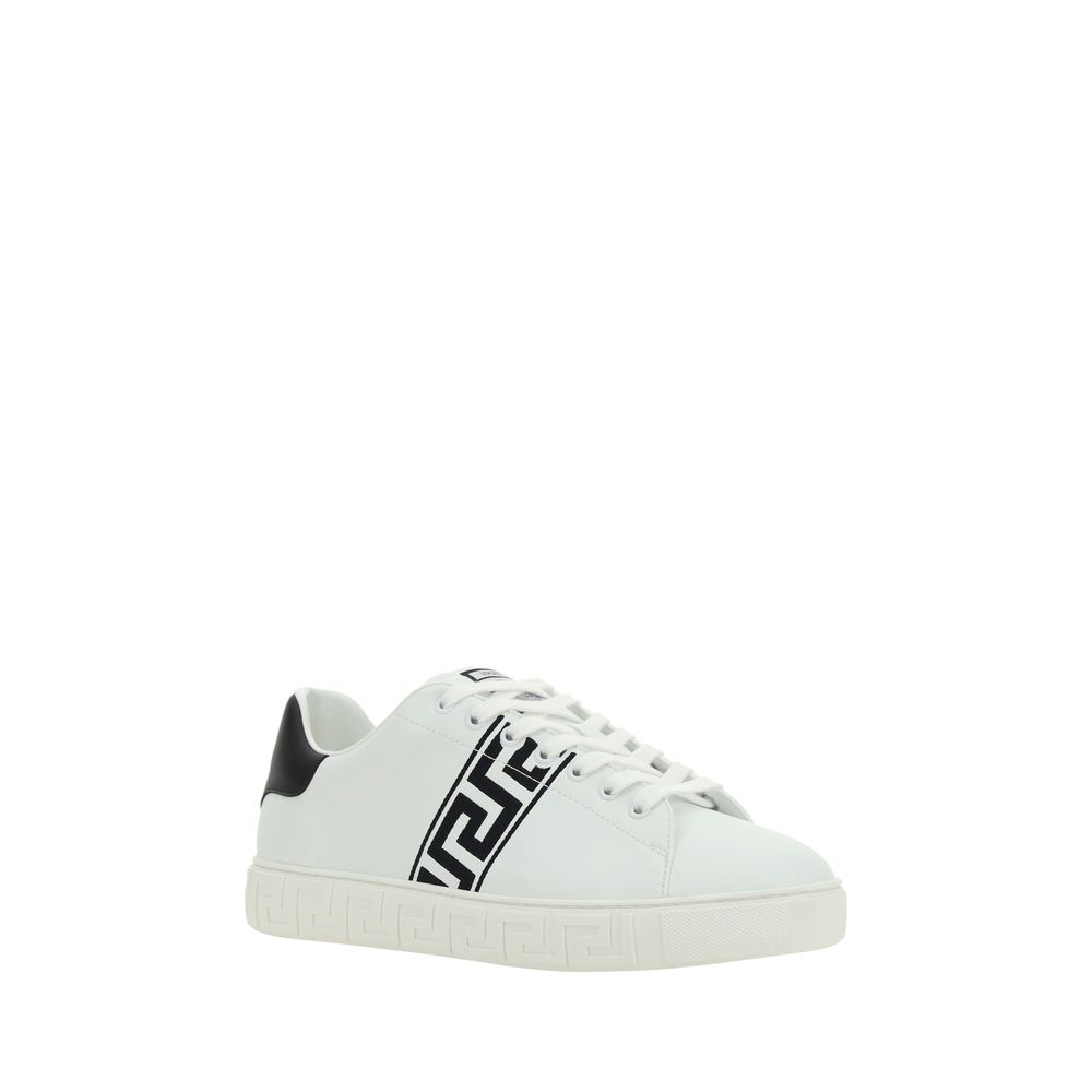 Versace White Rubber Low Top Sneakers | Regal Royce