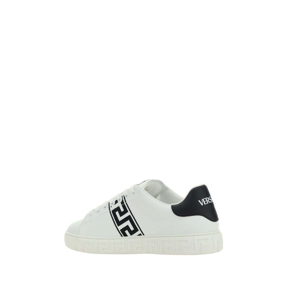 Versace White Rubber Low Top Sneakers | Regal Royce
