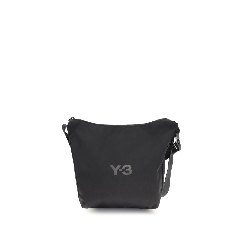 Y-3 Black Polyester Shoulder Bag | Regal Royce