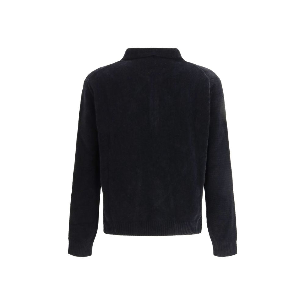 Sunflower Black Cotton Polo Shirt | Regal Royce