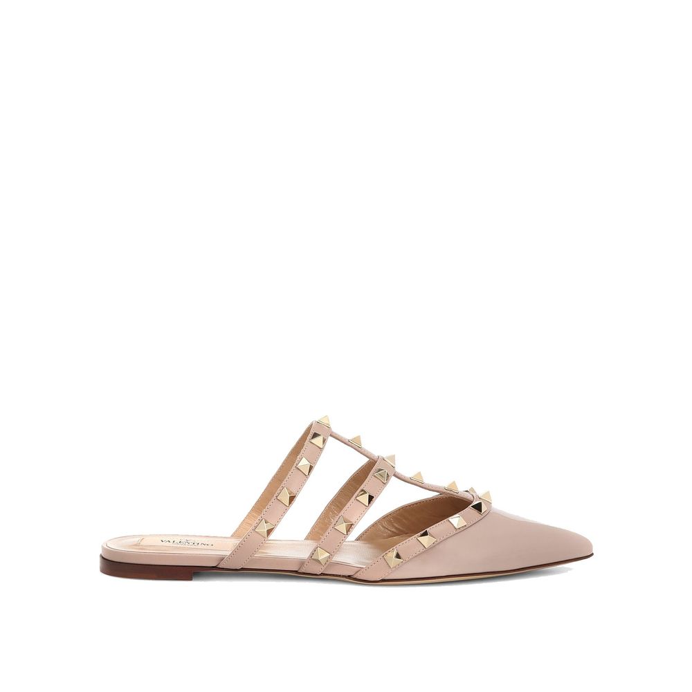 Valentino Garavani Beige Calfskin Ballet Flats | Regal Royce