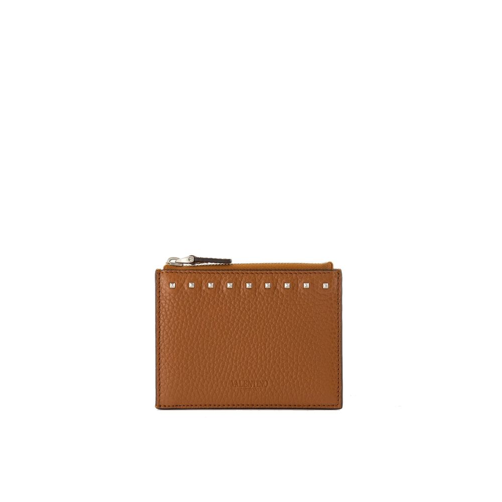 Valentino Garavani Brown Calfskin Cardholder | Regal Royce
