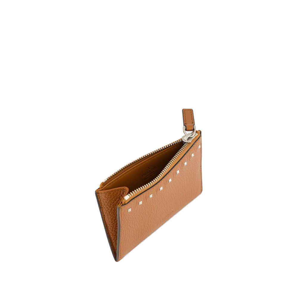 Valentino Garavani Brown Calfskin Cardholder | Regal Royce