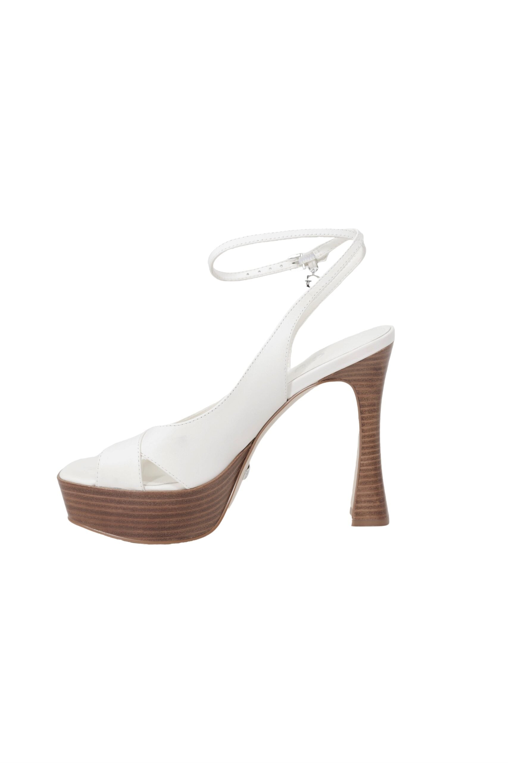 Guess Beige Other Fibres Platform Sandals | Regal Royce