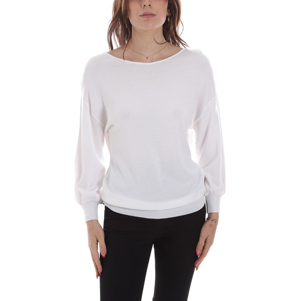 Yes Zee White Viscose Sweatshirt | Regal Royce