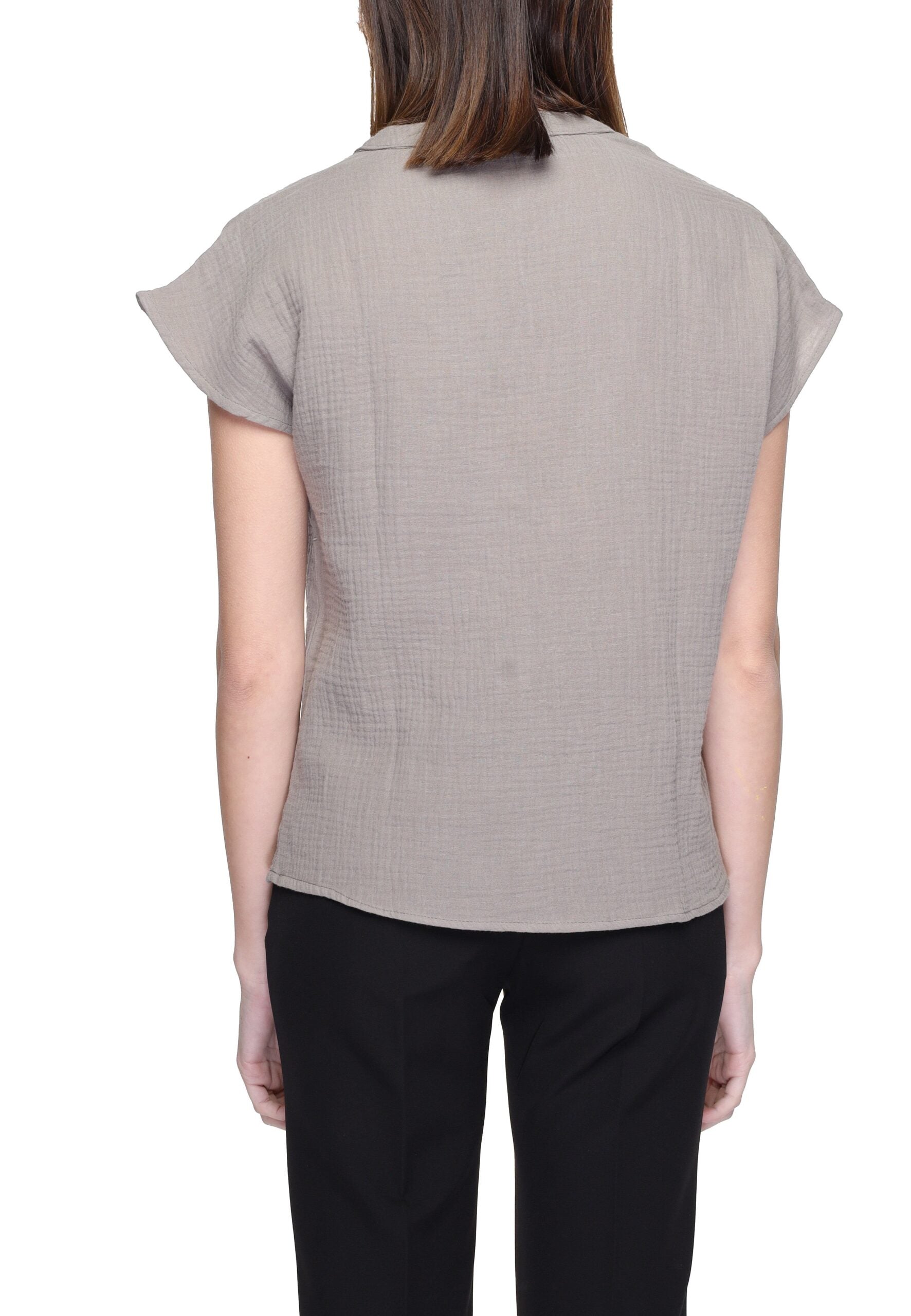 Jacqueline De Yong Beige Cotton Blouse | Regal Royce