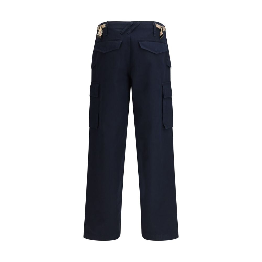 Burberry Blue Cotton Cargo Pants | Regal Royce