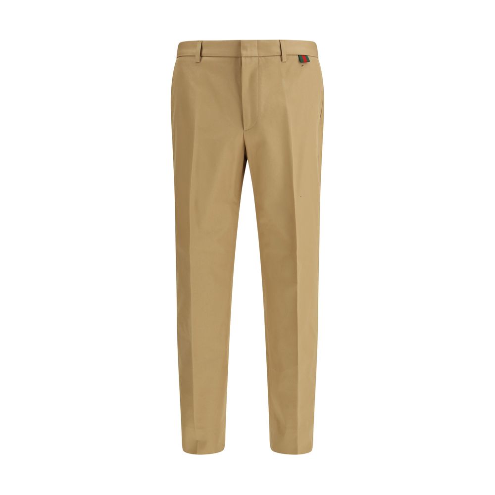 Gucci Beige Cotton Casual Pants | Regal Royce