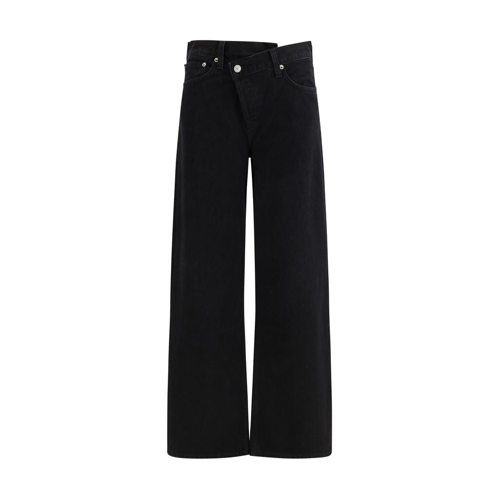 Agolde Black Cotton Jeans Denim | Regal Royce