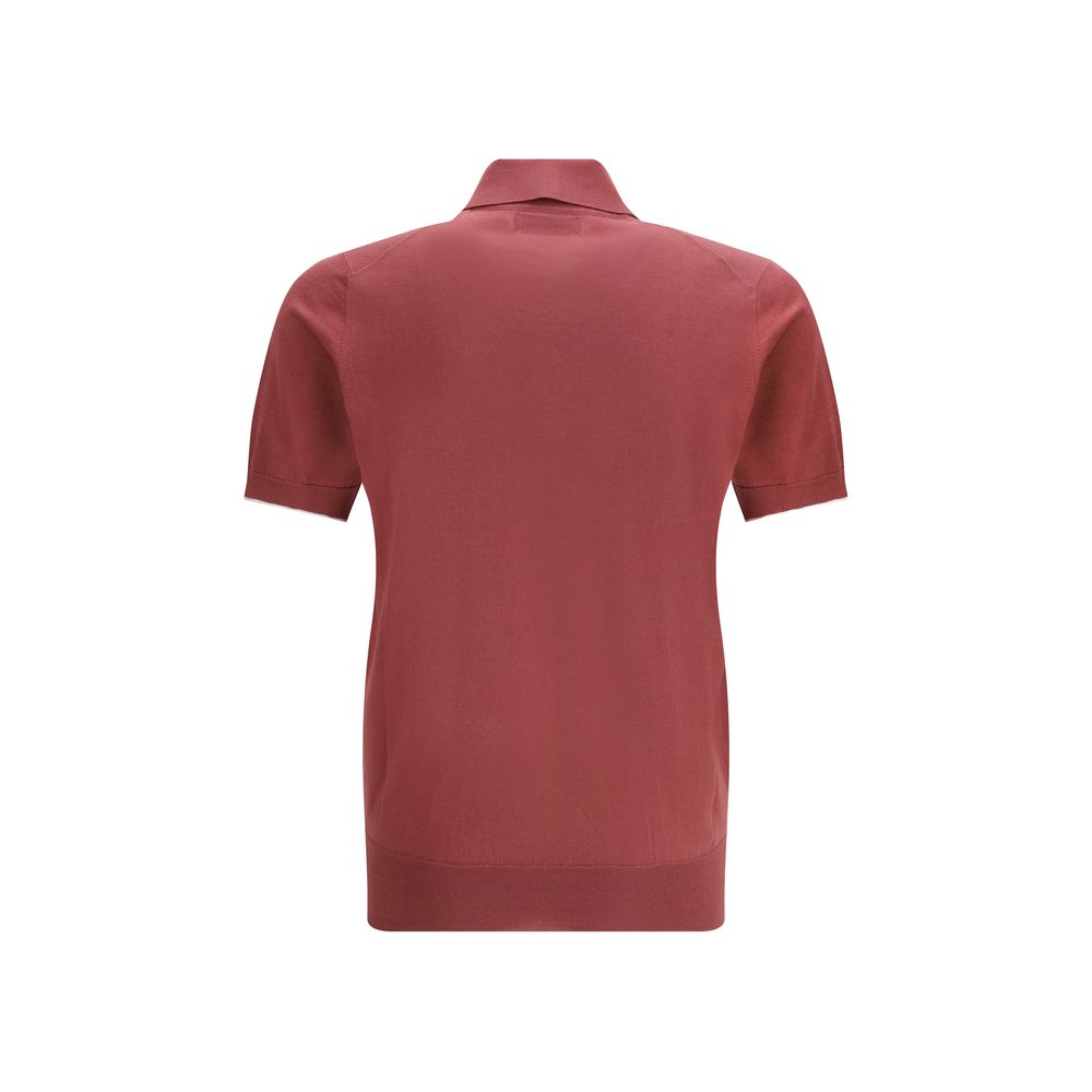 Brunello Cucinelli Multicolor Cotton Polo Shirt | Regal Royce