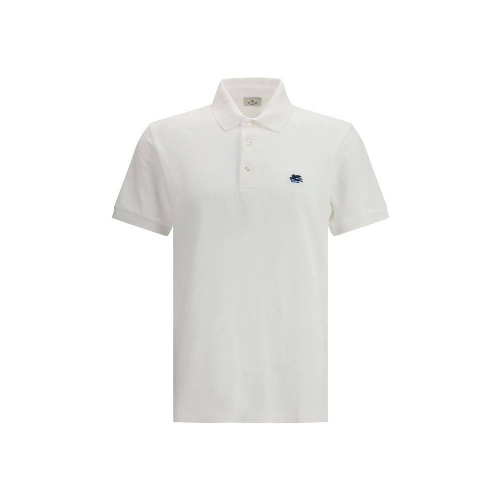 Etro White Cotton Polo Shirt | Regal Royce