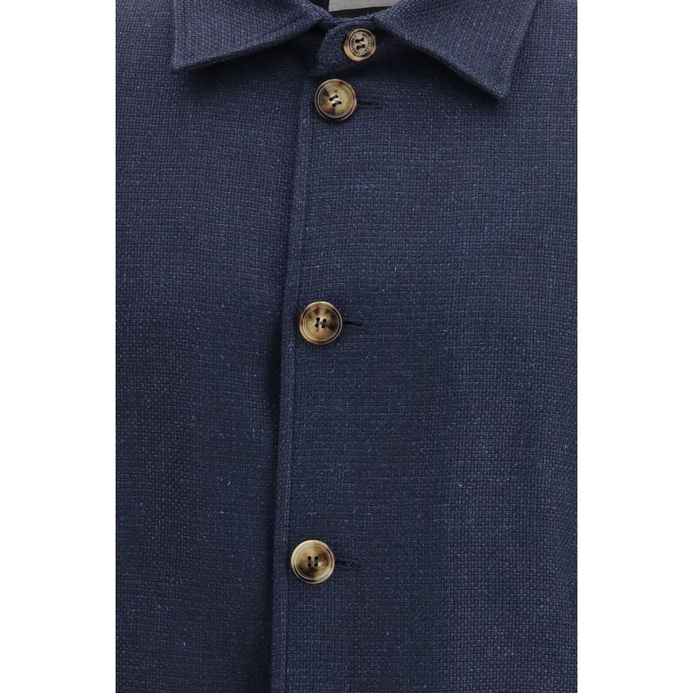 Brunello Cucinelli Blue Silk Coat | Regal Royce