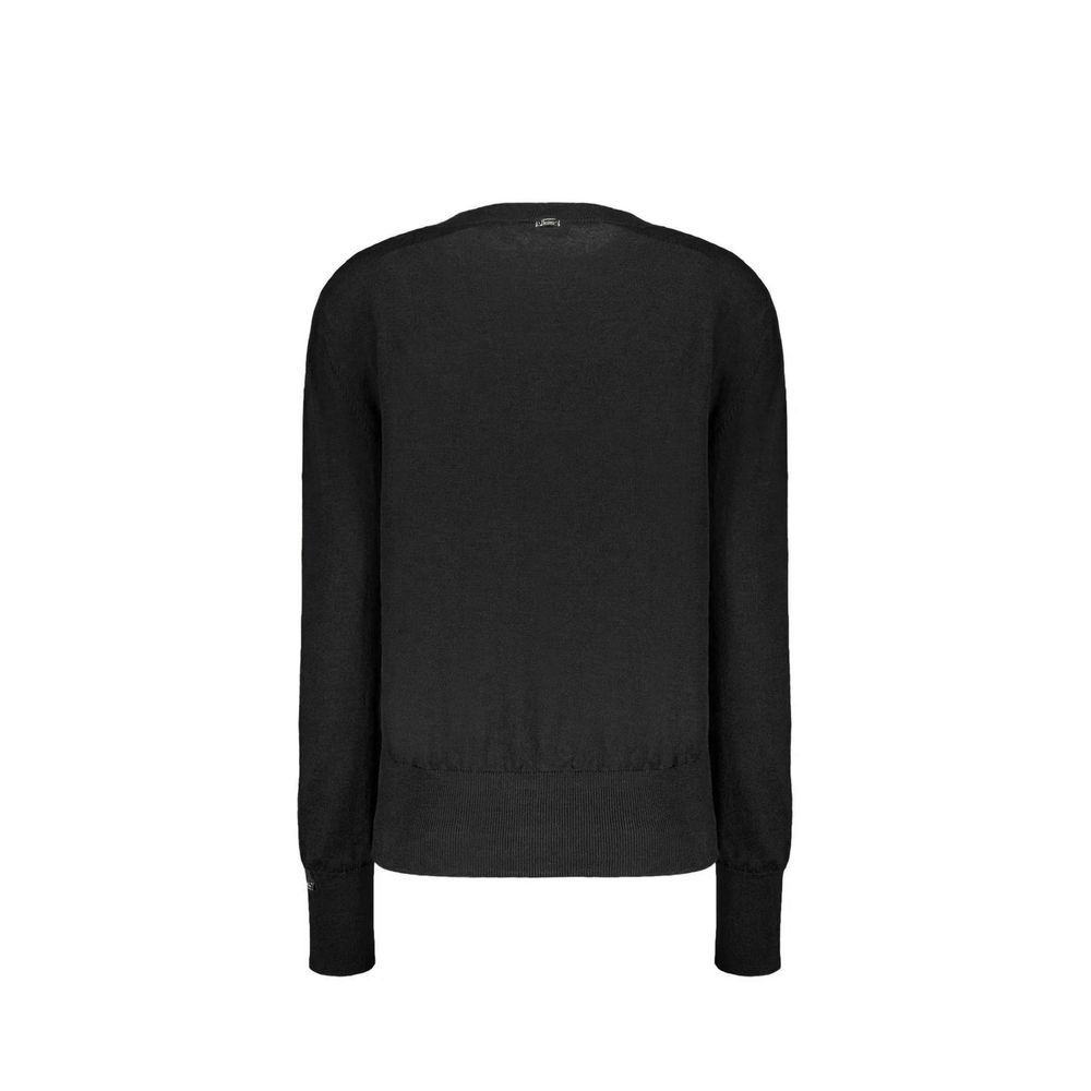 Herno Black Virgin Wool Sweatshirt | Regal Royce