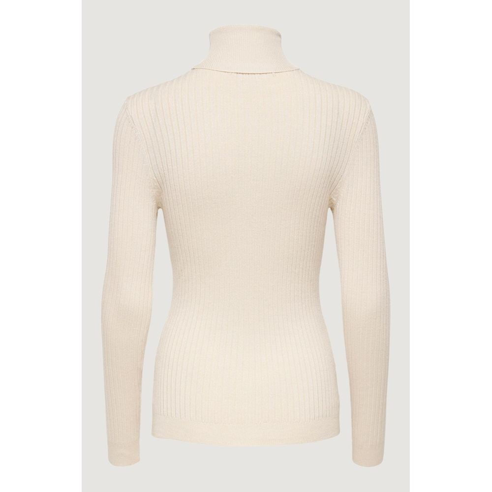 Only Beige Viscose Turtleneck | Regal Royce