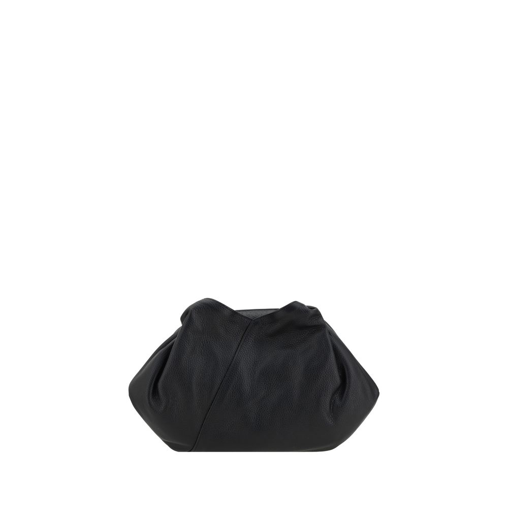 MM6 Black Calf Leather Bos Taurus Shoulder Bag | Regal Royce