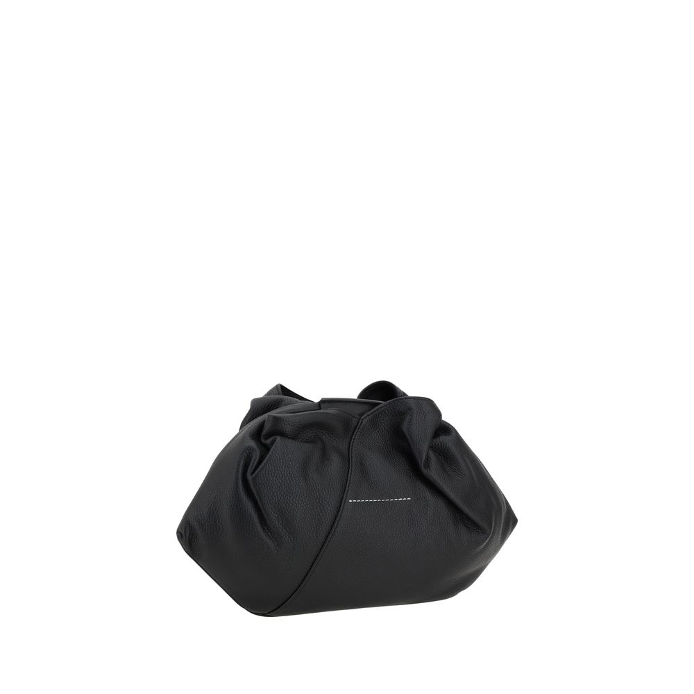 MM6 Black Calf Leather Bos Taurus Shoulder Bag | Regal Royce