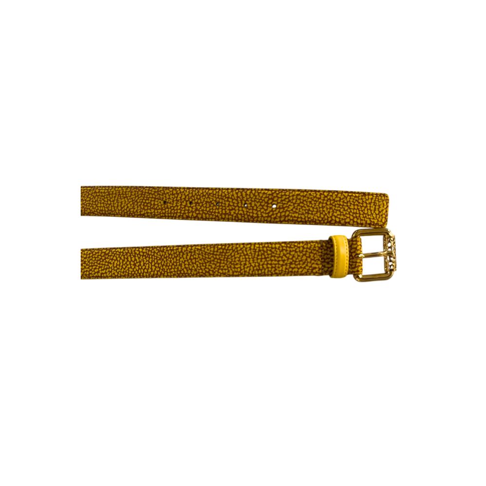 Borbonese Yellow Leather Women Belt | Regal Royce