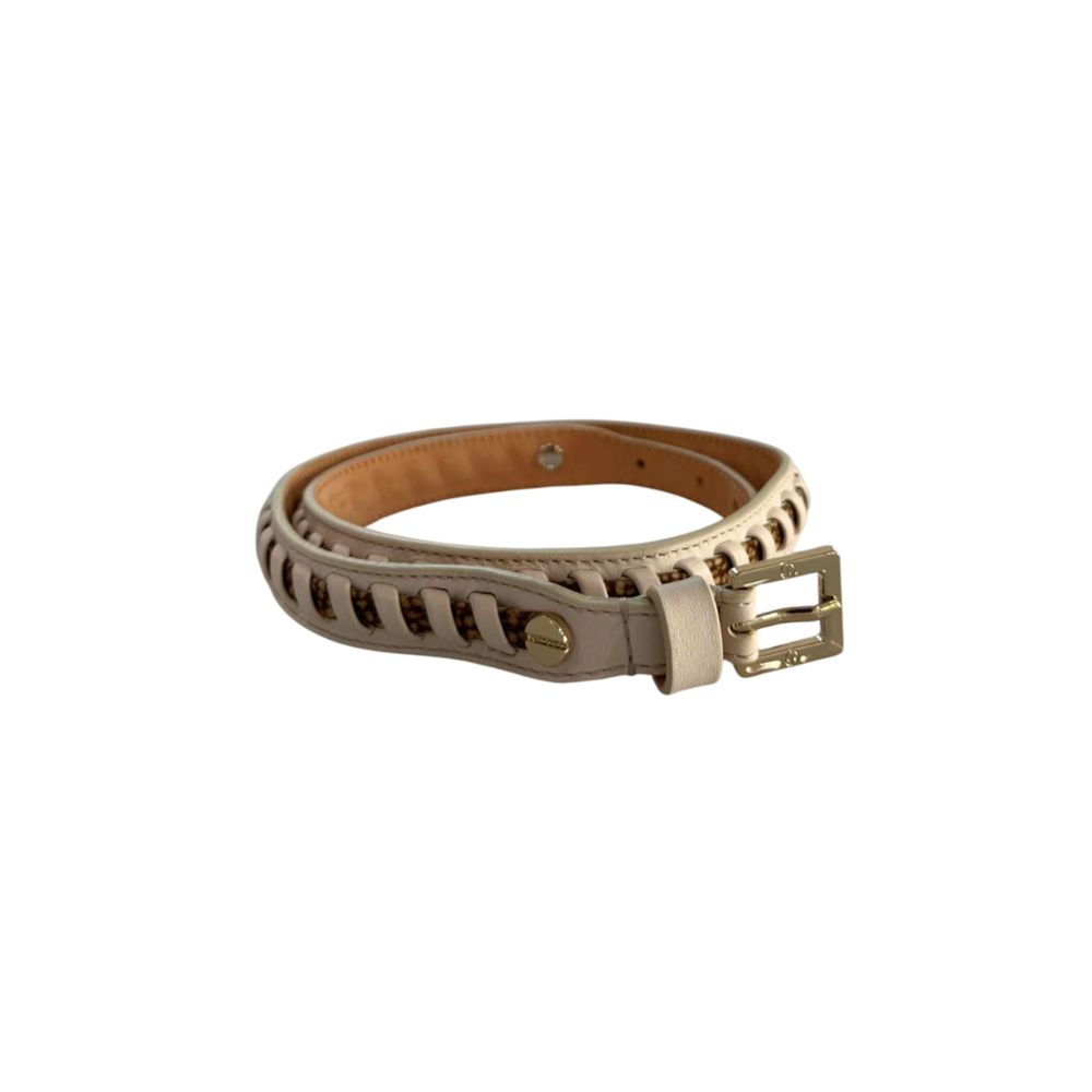 Borbonese White Leather Women's Belt | Regal Royce