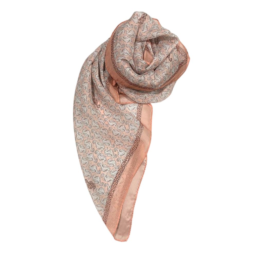 Borbonese Pink Silk Women Scarf | Regal Royce