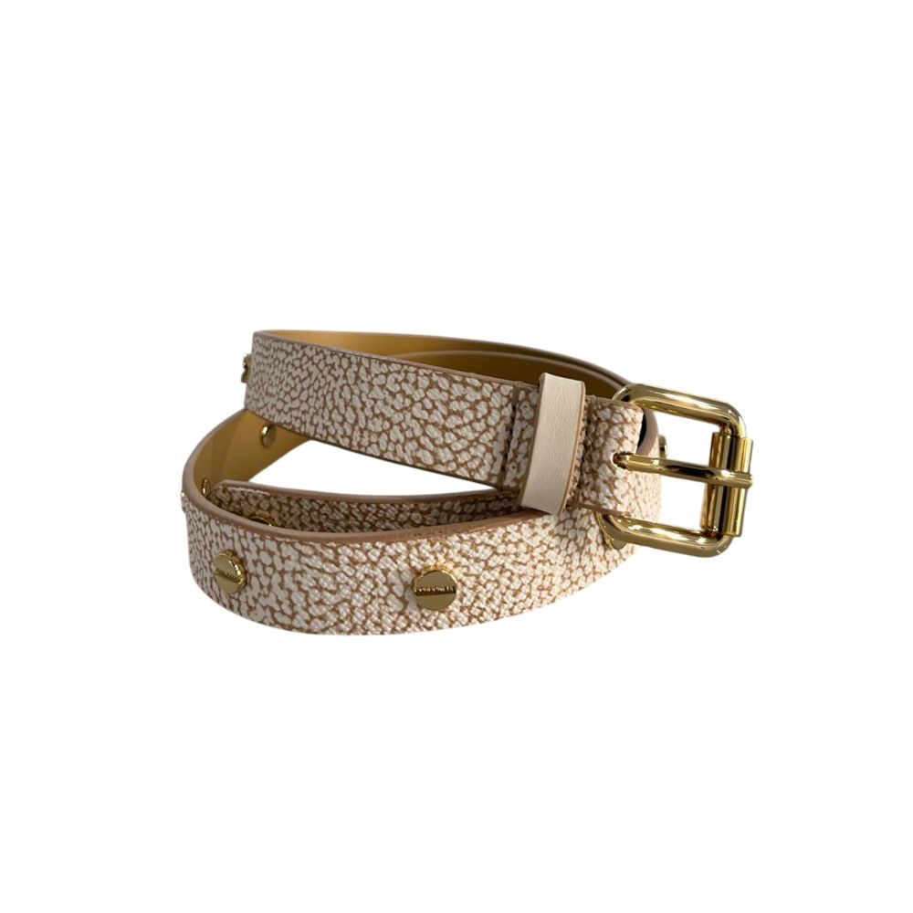 Borbonese Beige Polyvinyl Women's Belt | Regal Royce