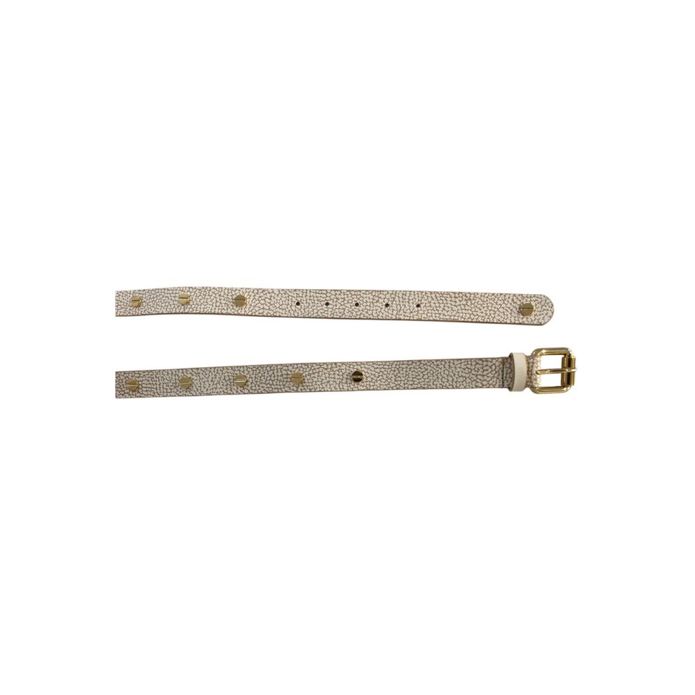 Borbonese Beige Polyvinyl Women's Belt | Regal Royce