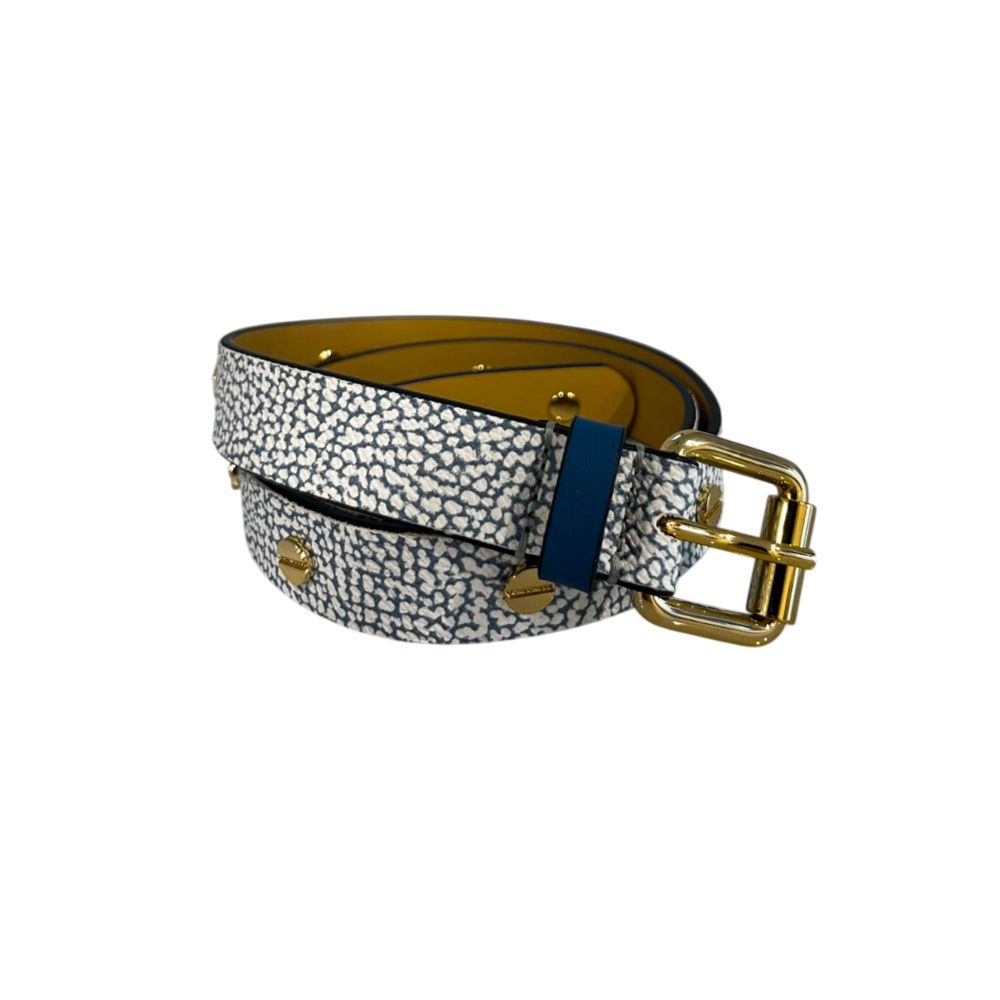 Borbonese Blue Polyvinyl Women's Belt | Regal Royce