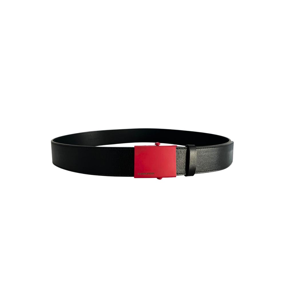 Borbonese Black Leather Men Belt | Regal Royce