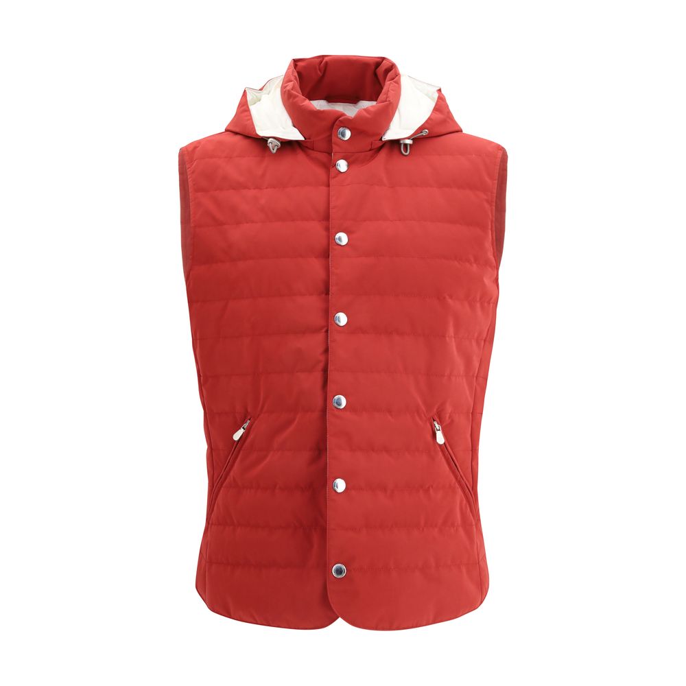 Brunello Cucinelli Multicolor Polyester Sleveless Jacket