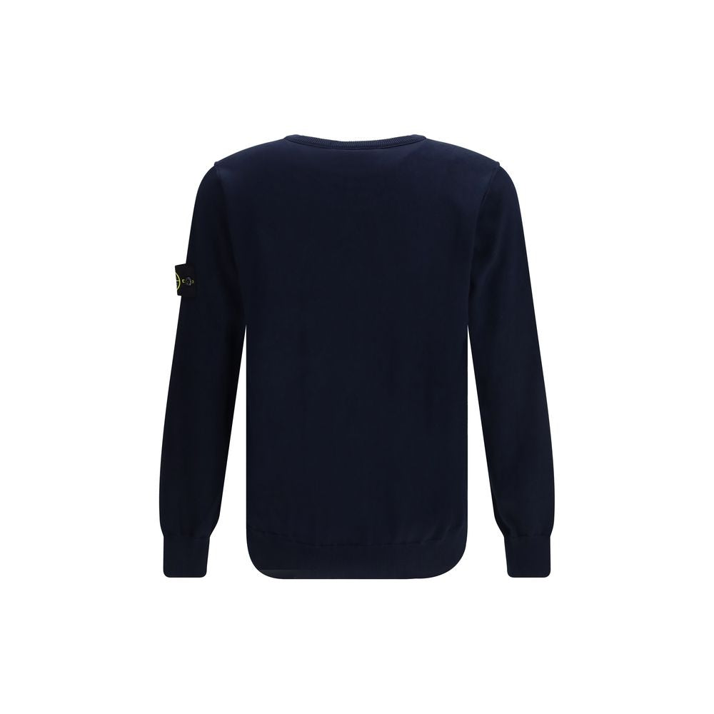 Stone Island Blue Cotton Sweatshirt | Regal Royce