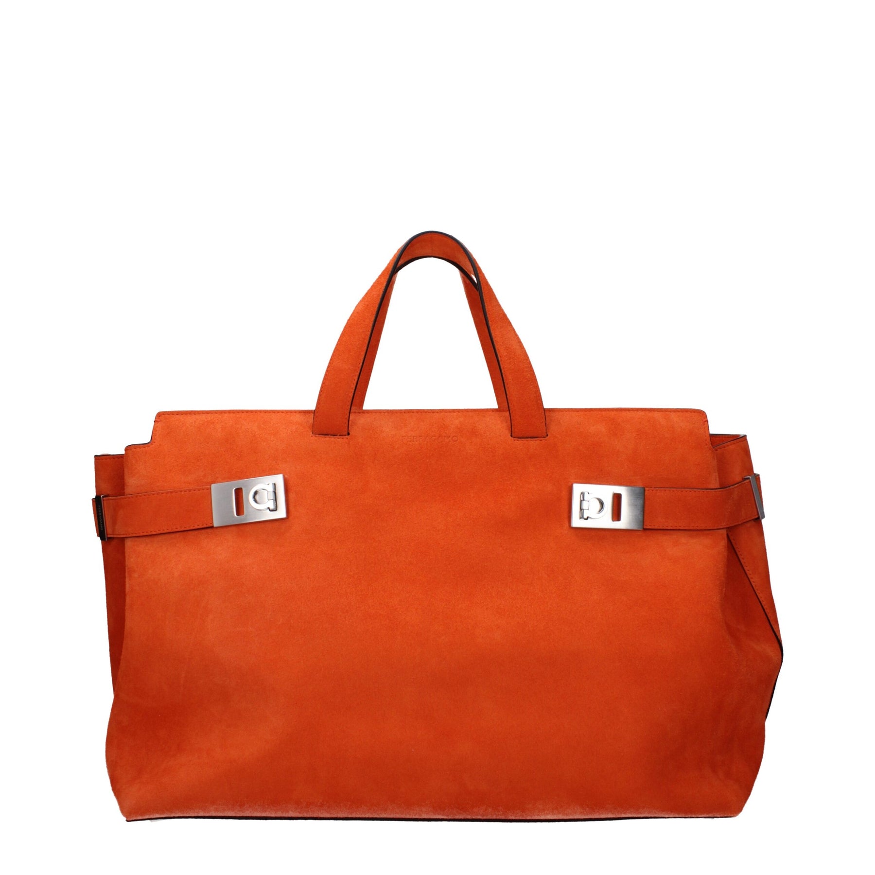 Salvatore Ferragamo Orange Leather Handbag | Regal Royce