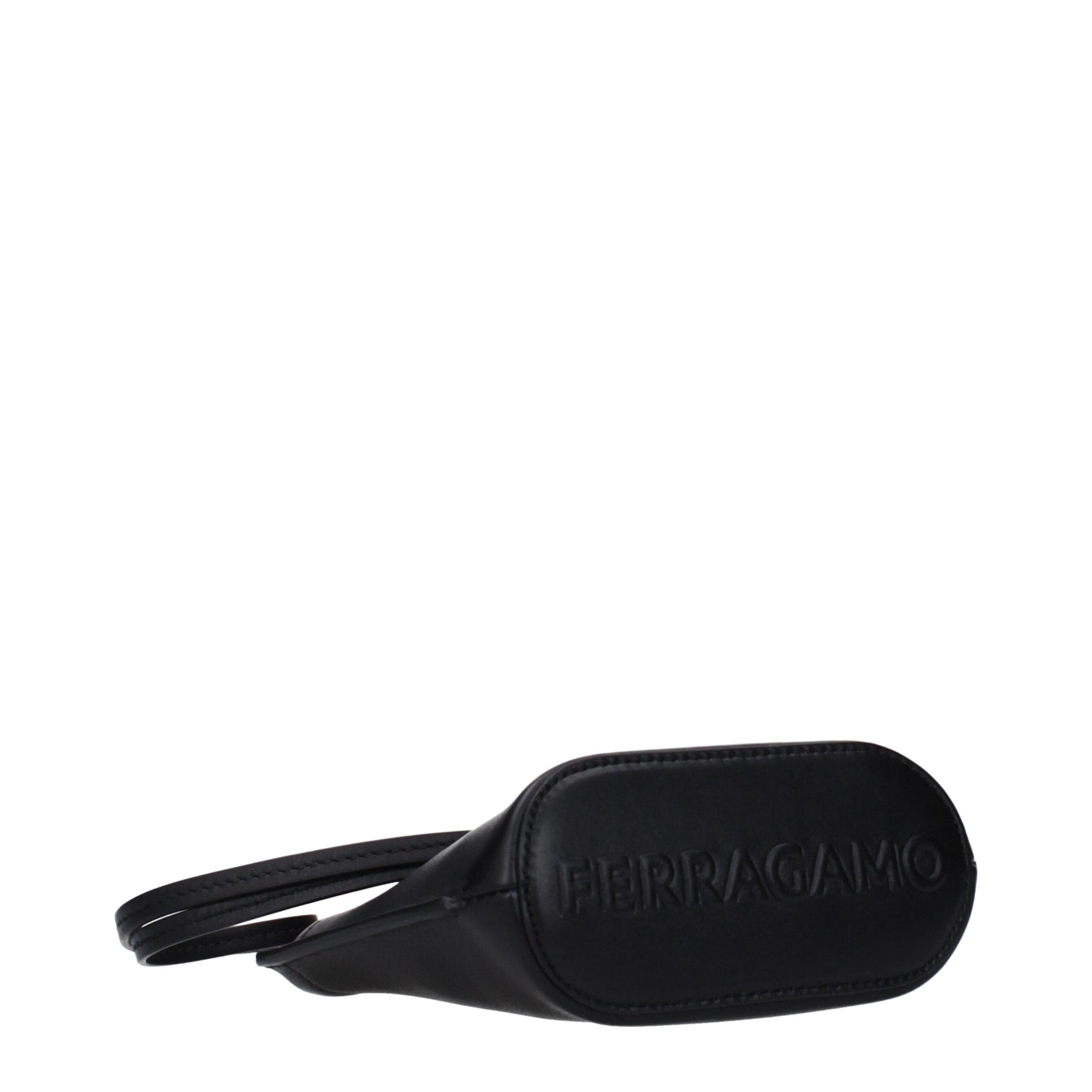 Salvatore Ferragamo Black Leather Clutch Bag | Regal Royce