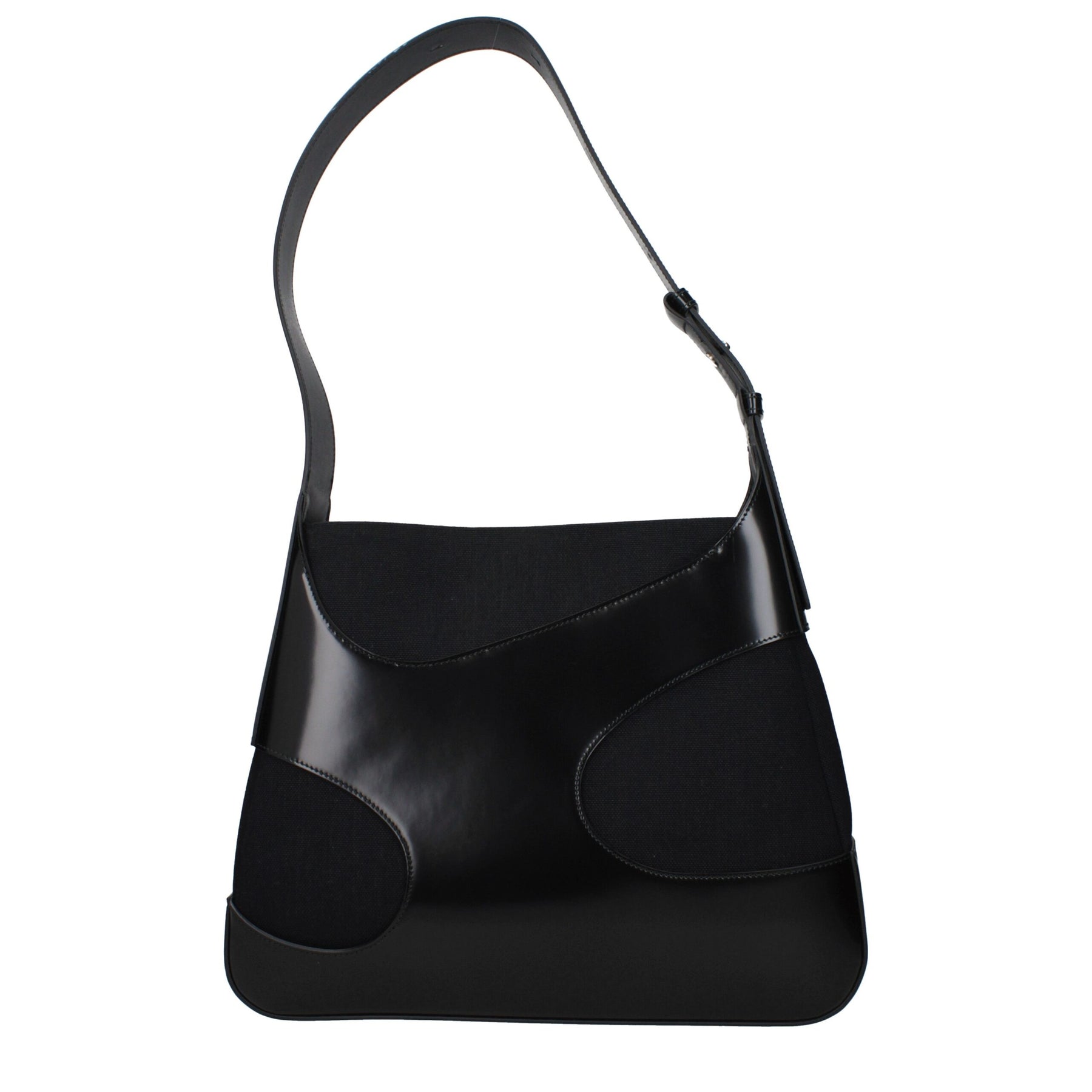 Salvatore Ferragamo Black Fabric Shoulder Bag | Regal Royce