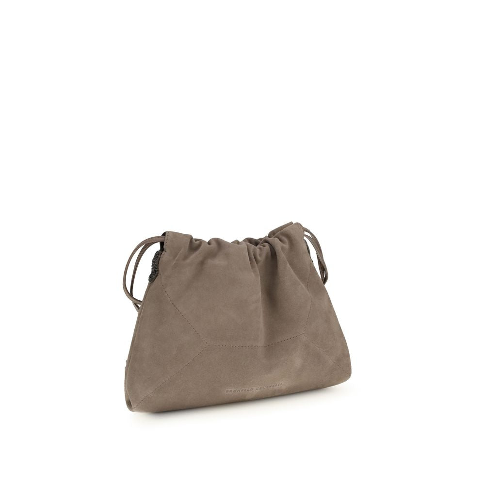 Brunello Cucinelli Beige Calf Leather Bos Taurus Clutch Bag | Regal Royce