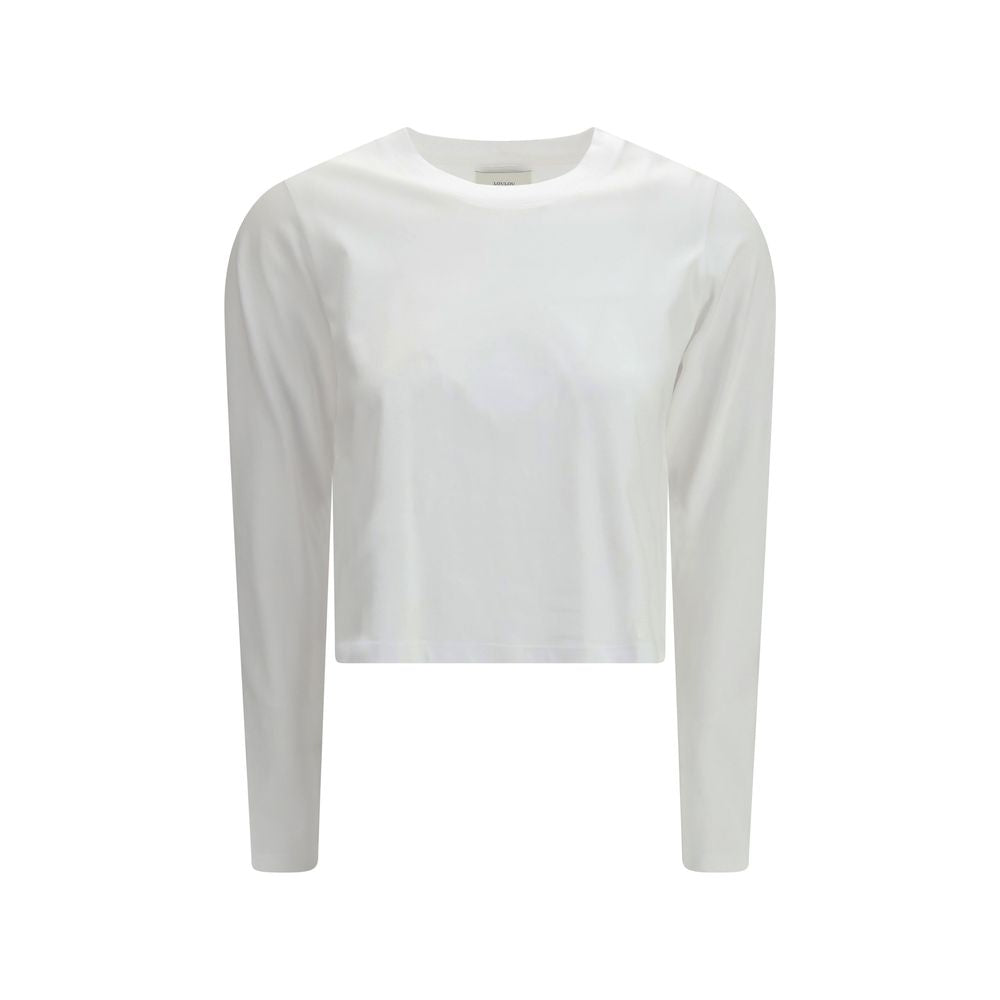 Loulou De Saison White Cotton Long Sleeve T-Shirt | Regal Royce