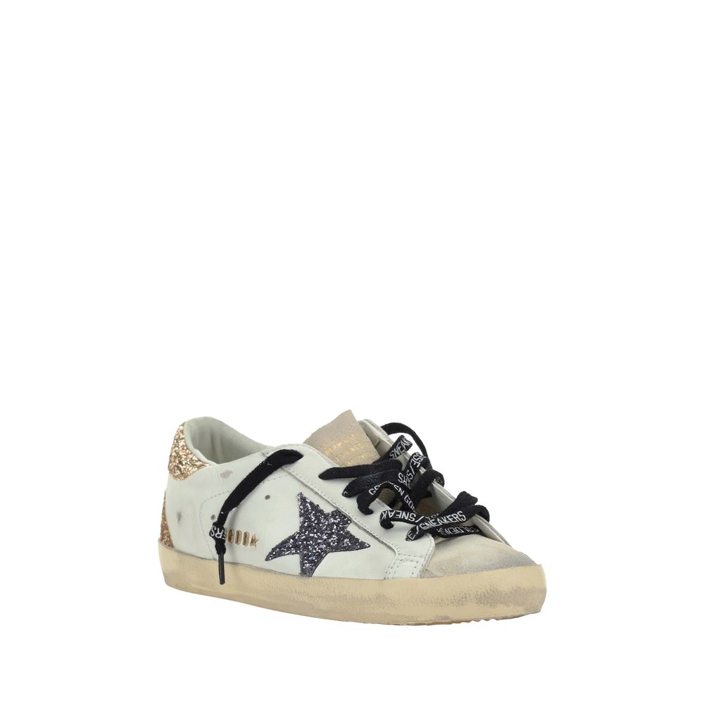 Golden Goose White Calf Leather Bos Taurus Low Top Sneakers | Regal Royce
