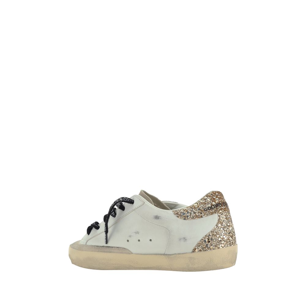 Golden Goose White Calf Leather Bos Taurus Low Top Sneakers | Regal Royce