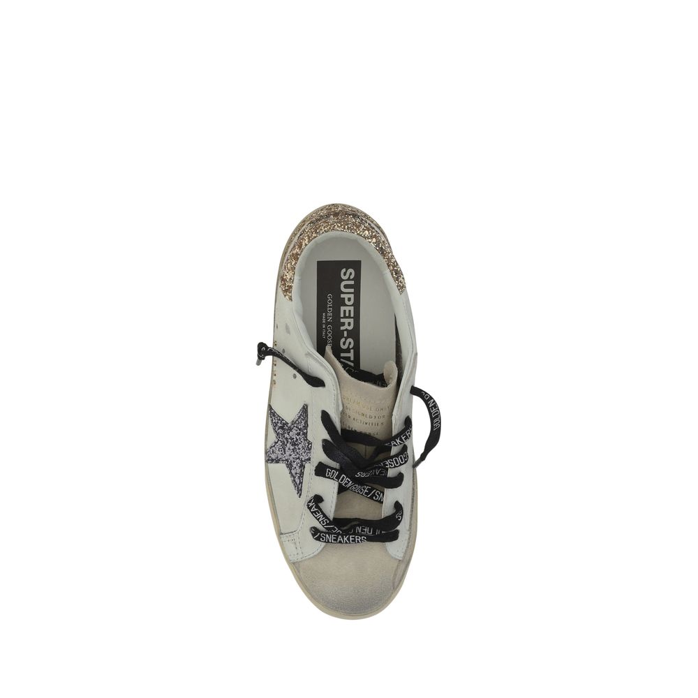 Golden Goose White Calf Leather Bos Taurus Low Top Sneakers | Regal Royce